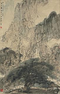 Fu Baoshi - Carrying the Qin into the Mountains