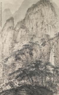 Fu Baoshi - Landscape Inspired By Du Mu\'S Poetic Sentiments