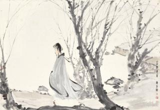Fu Baoshi - Portrait Of Tao Yuanming