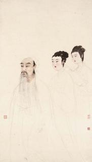 Fu Baoshi - Scholar And Musicians