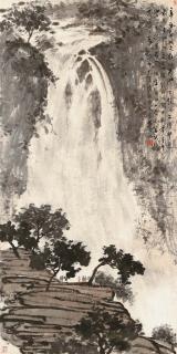 Fu Baoshi - Waterfall