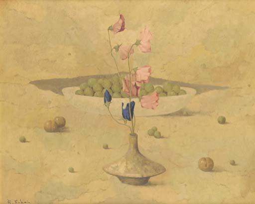 Fukui Ryonosuke - Still Life With Poppies And Fruit