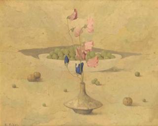 Fukui Ryonosuke - Still Life With Poppies And Fruit