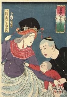 Fukuyama Yoshitoyo - Amerikajin kodomo choai no zu (Picture of a beloved American child)