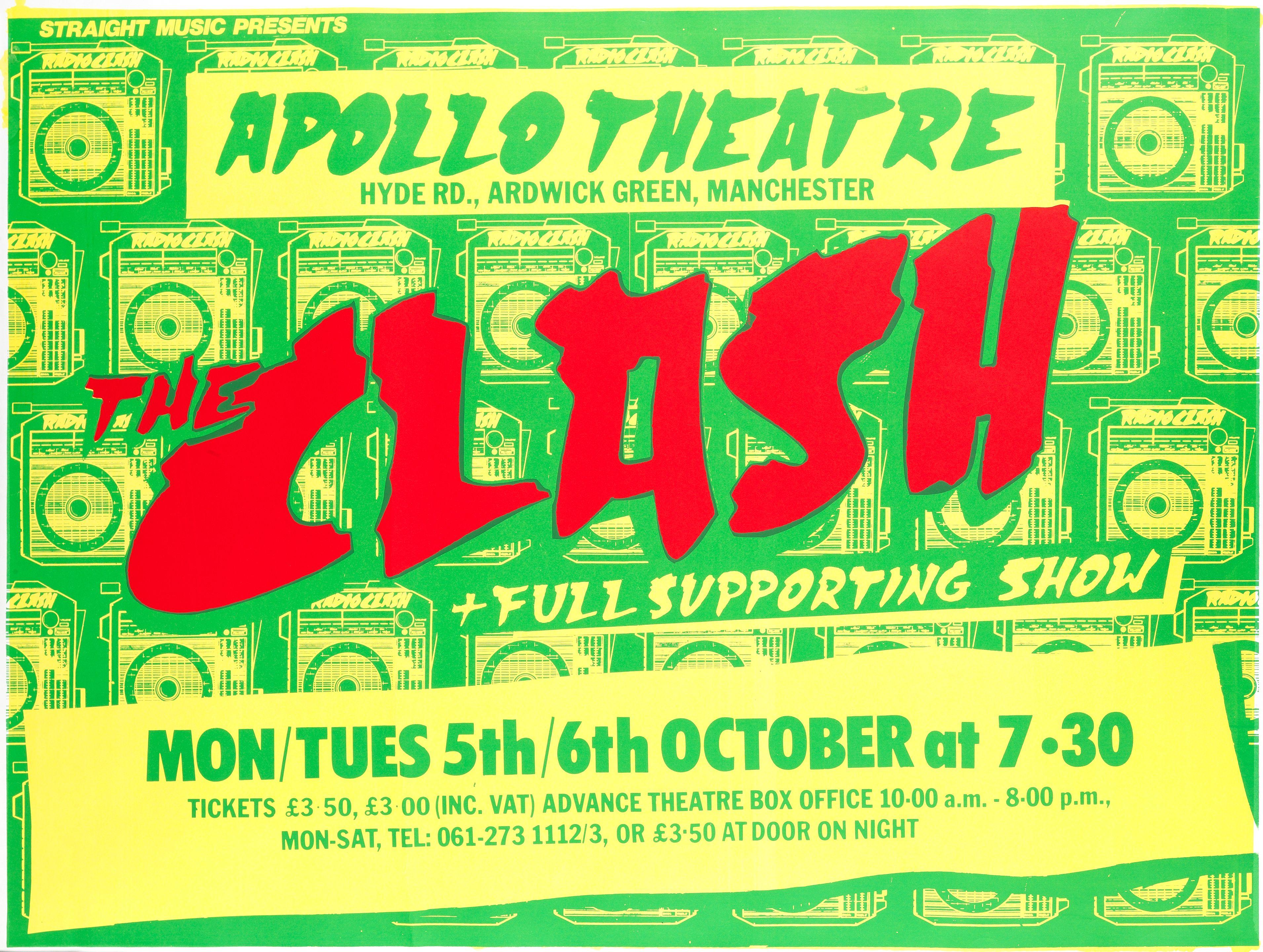 Futura 2000 - Radio Clash Tour concert poster, 5th/6th October 1981