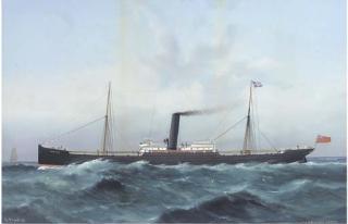 G. D\'Esposito - The Steamship Marie Rose At Sea