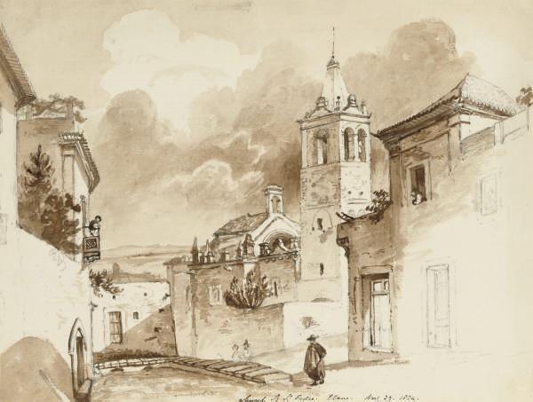 G.F. Sargent - The church of St. Pedro, Elvas