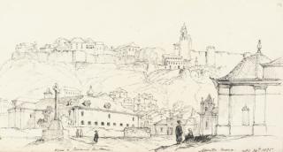 G.F. Sargent - The square in Monte Moro, Portugal