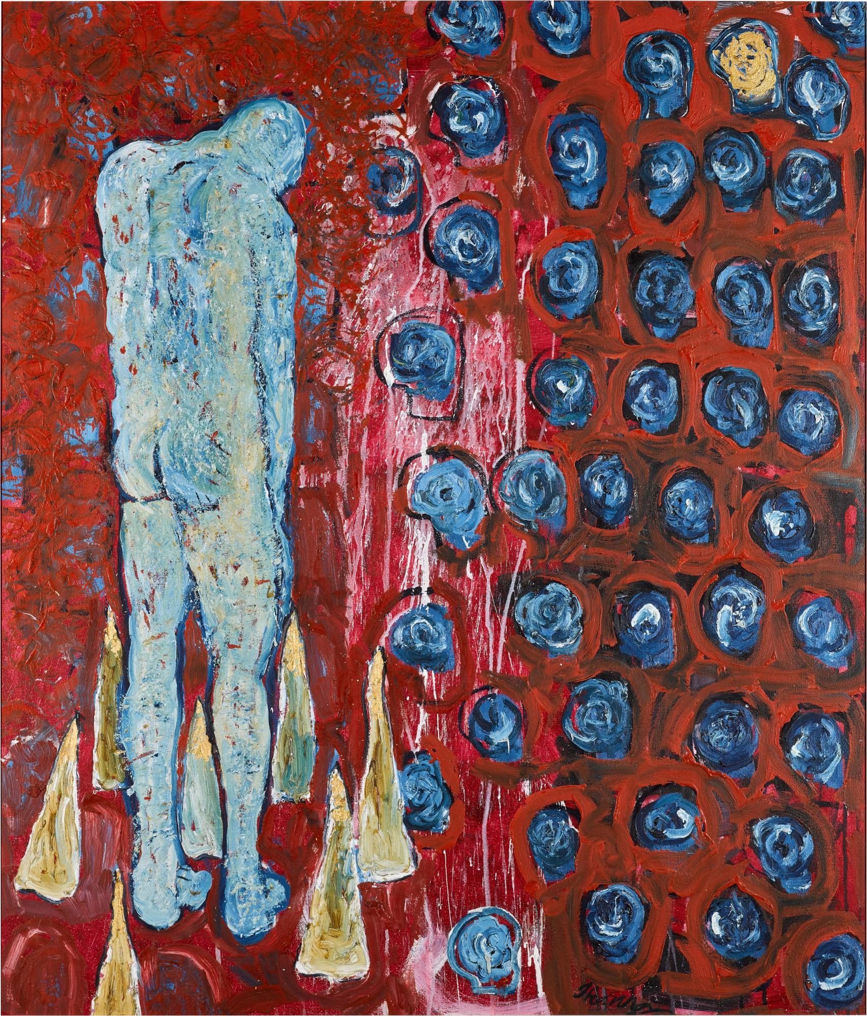 G. R. Iranna - Untitled (Blue Nude)