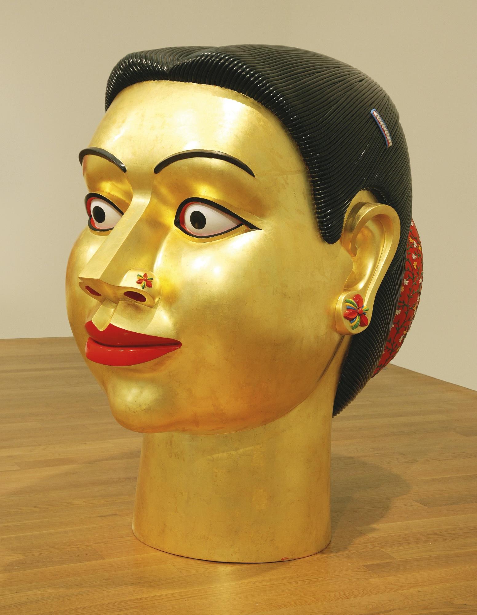 G. Ravinder Reddy - Untitled (Gilded Head)
