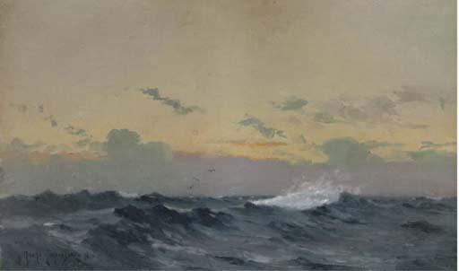G. Ricard-Cordingley - Waves At Sunset