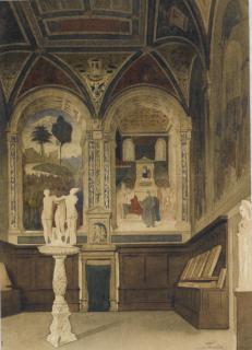 Gabriel-Auguste Ancelet - Intérieur de la Libreria Piccolomini, dans la cathédrale de Sienne