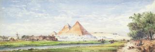 Gabriel Carelli - Pyramids At Giza; Temple Ruins, Egypt