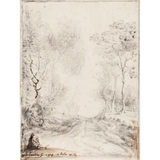 Gabriel de Saint-Aubin - Un Chemin Dans Les Bois De Belleville