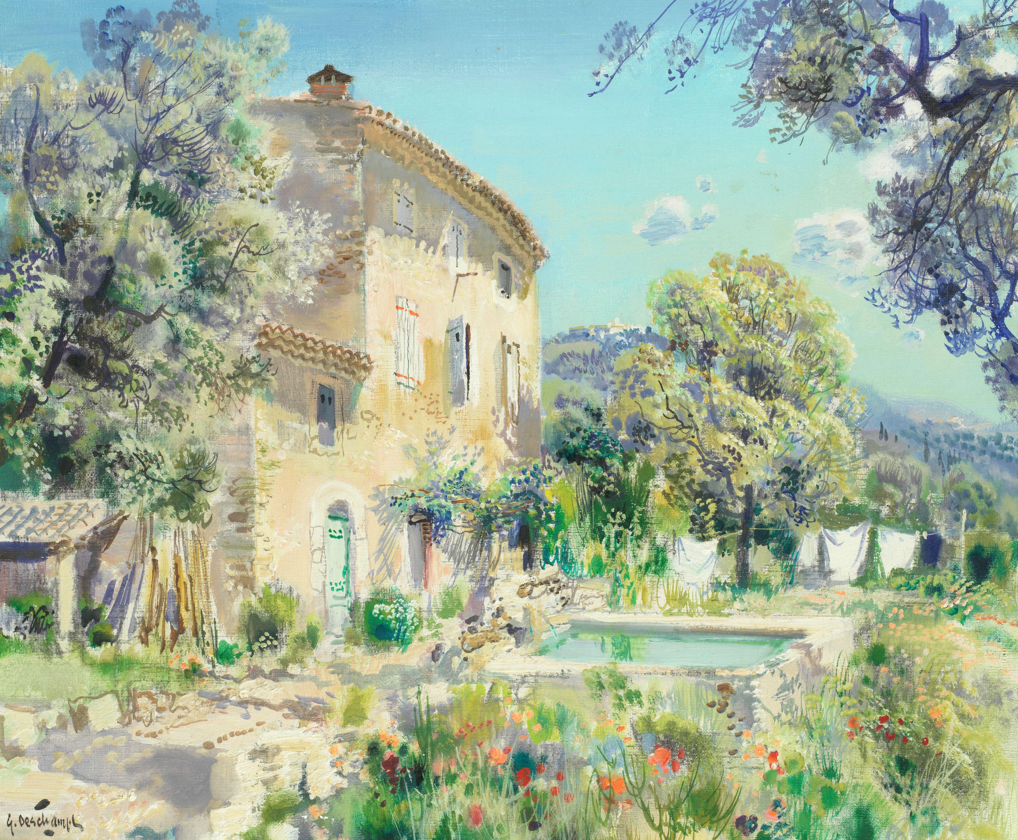 Gabriel Deschamps - A Provencal Landscape