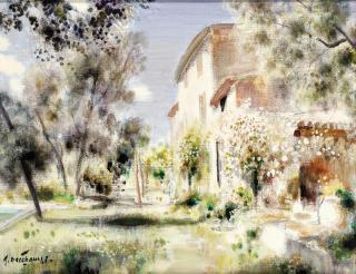 Gabriel Deschamps - Le Mas Fleuri Au Fiuet AM; Printemps en Provence