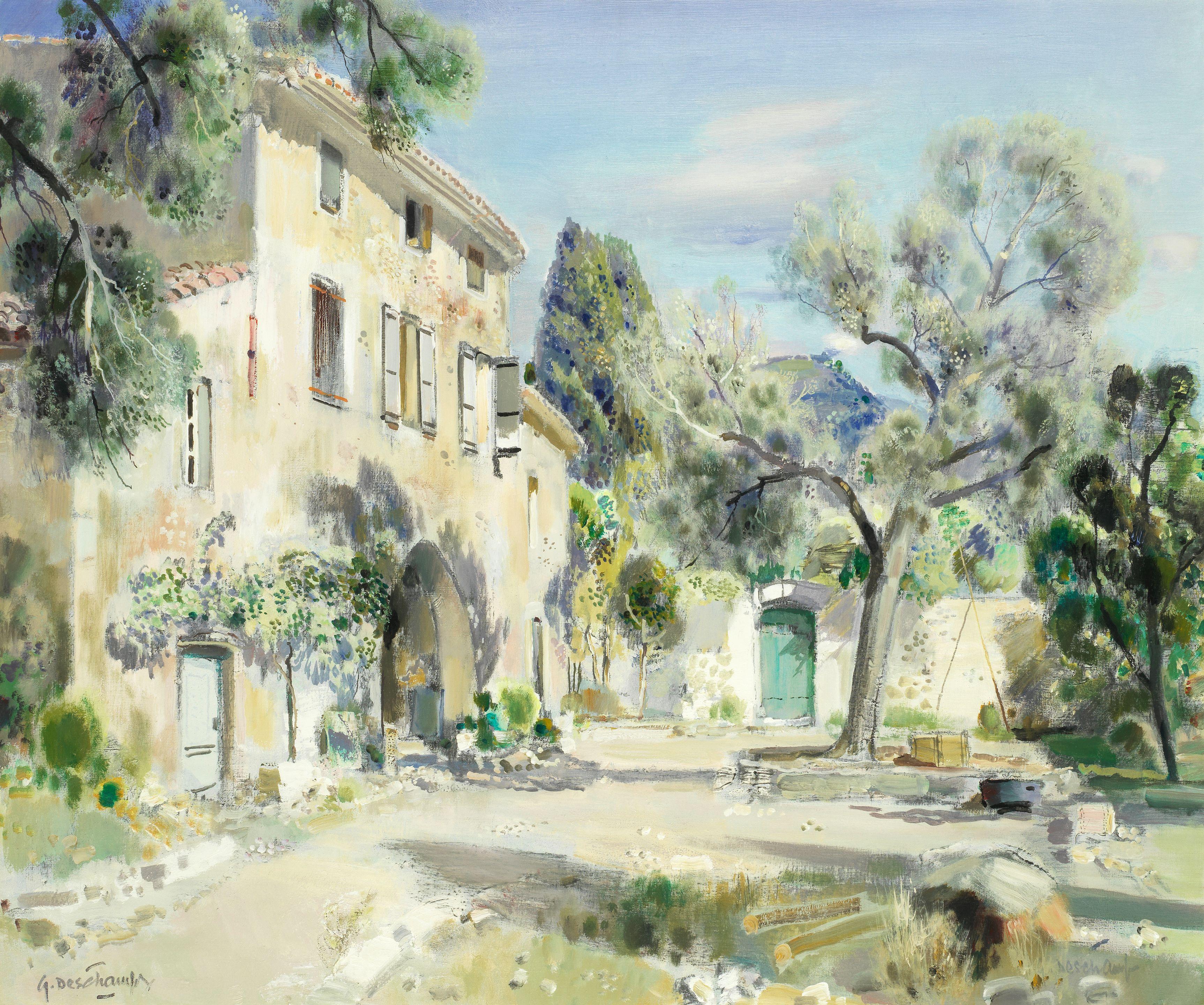 Gabriel Deschamps - Moulin À Huile Dans La Campagne De Grasse