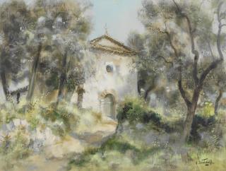 Gabriel Deschamps - Petite chapelle en Provence