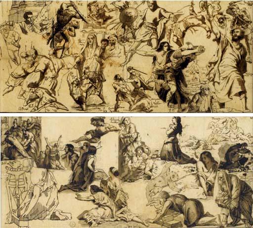 Gabriel Ferrier - Copies D\'Après Différents Détails de Tableaux