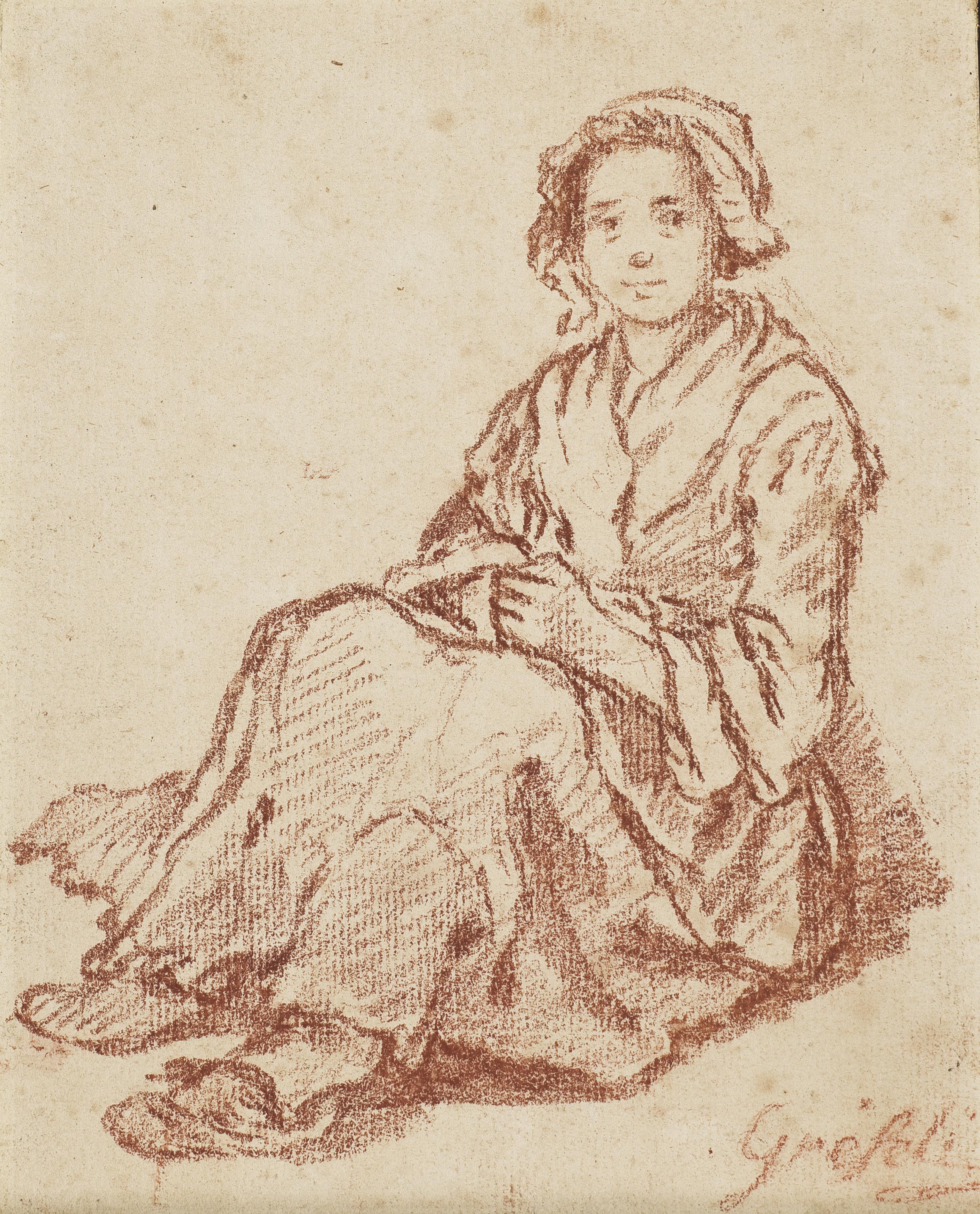 Gabriel-Gaspard Gresly - Femme Assise