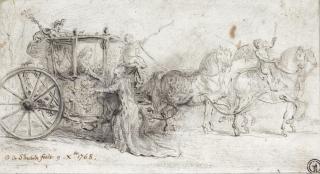 Gabriel-Jacques De Saint-Aubin - Paris Welcoming Christian Vii, King Of Denmark