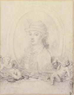 Gabriel-Jacques De Saint-Aubin - Portrait of King Louis XVI as Dauphin