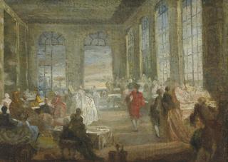 Gabriel-Jacques de Saint-Aubin - Une assemblée au concert