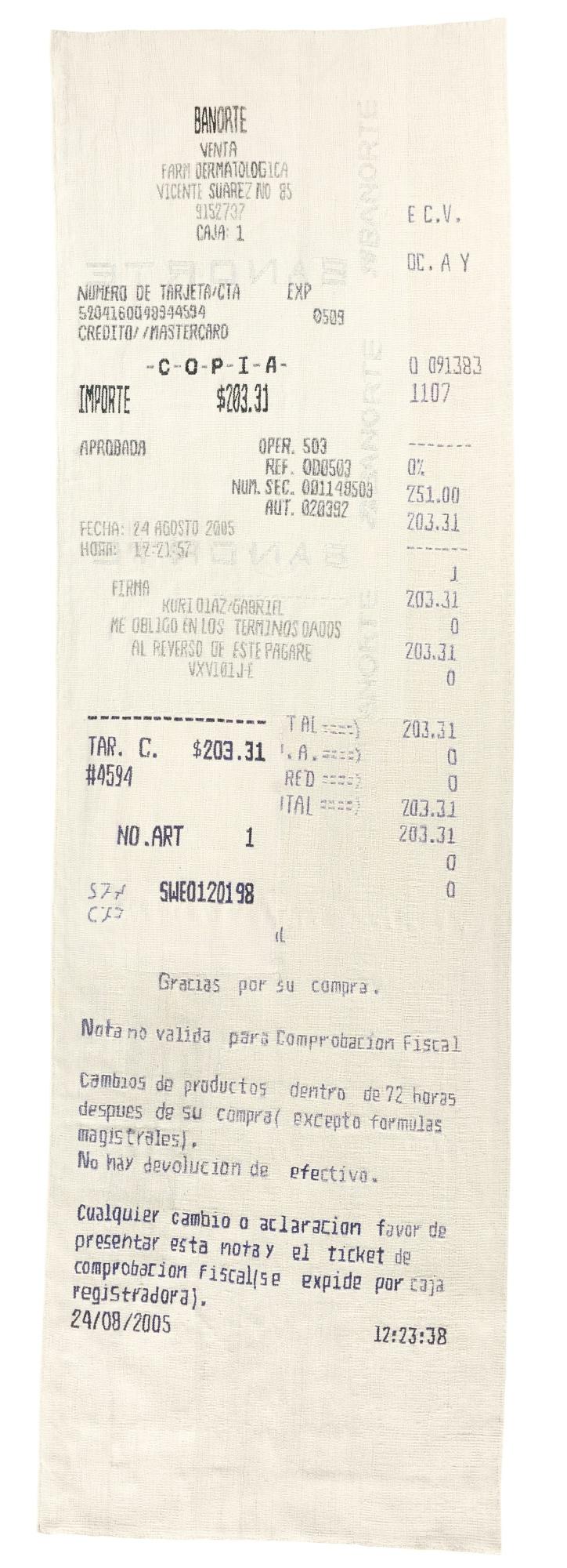 Gabriel Kuri - Untitled (Gobelino Empalmado)