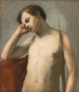 Gabriel von Max - Jüngling mit Hirtenstab