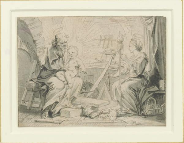Gabriel Weyer - The Holy Family in a carpenter\'s workshop