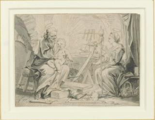 Gabriel Weyer - The Holy Family in a carpenter\'s workshop