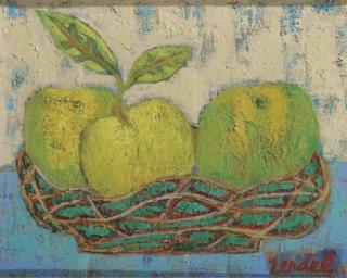 Gabriel Zendel - Still life with apples in a basket