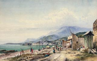 Gabriele Carelli - Washing clothes, Menton