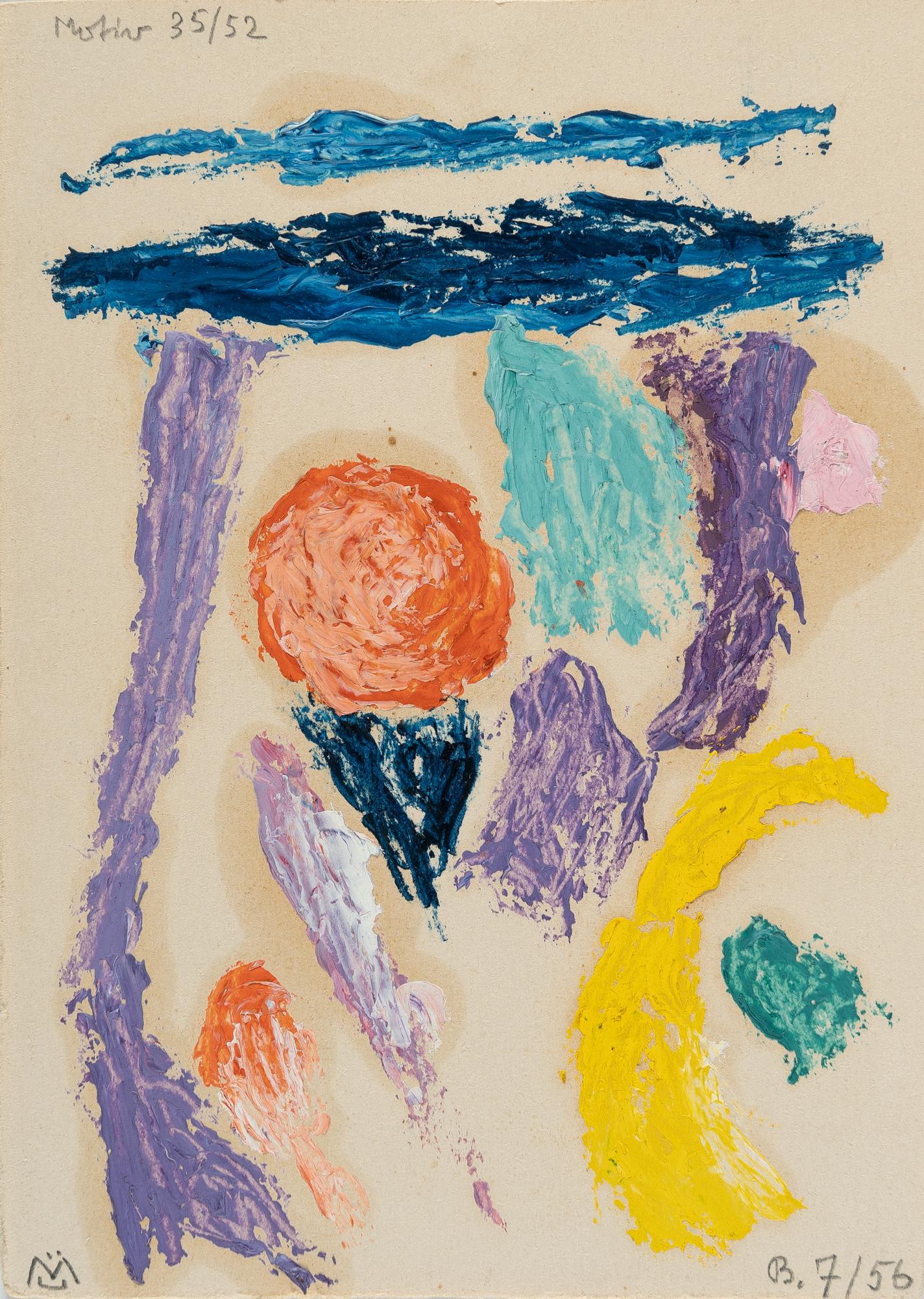 Gabriele Münter - 2 blaue Balken