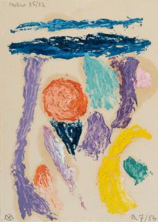 Gabriele Münter - 2 blaue Balken