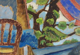 Gabriele Münter - Blick in den Garten (In meinem Garten in Murnau)