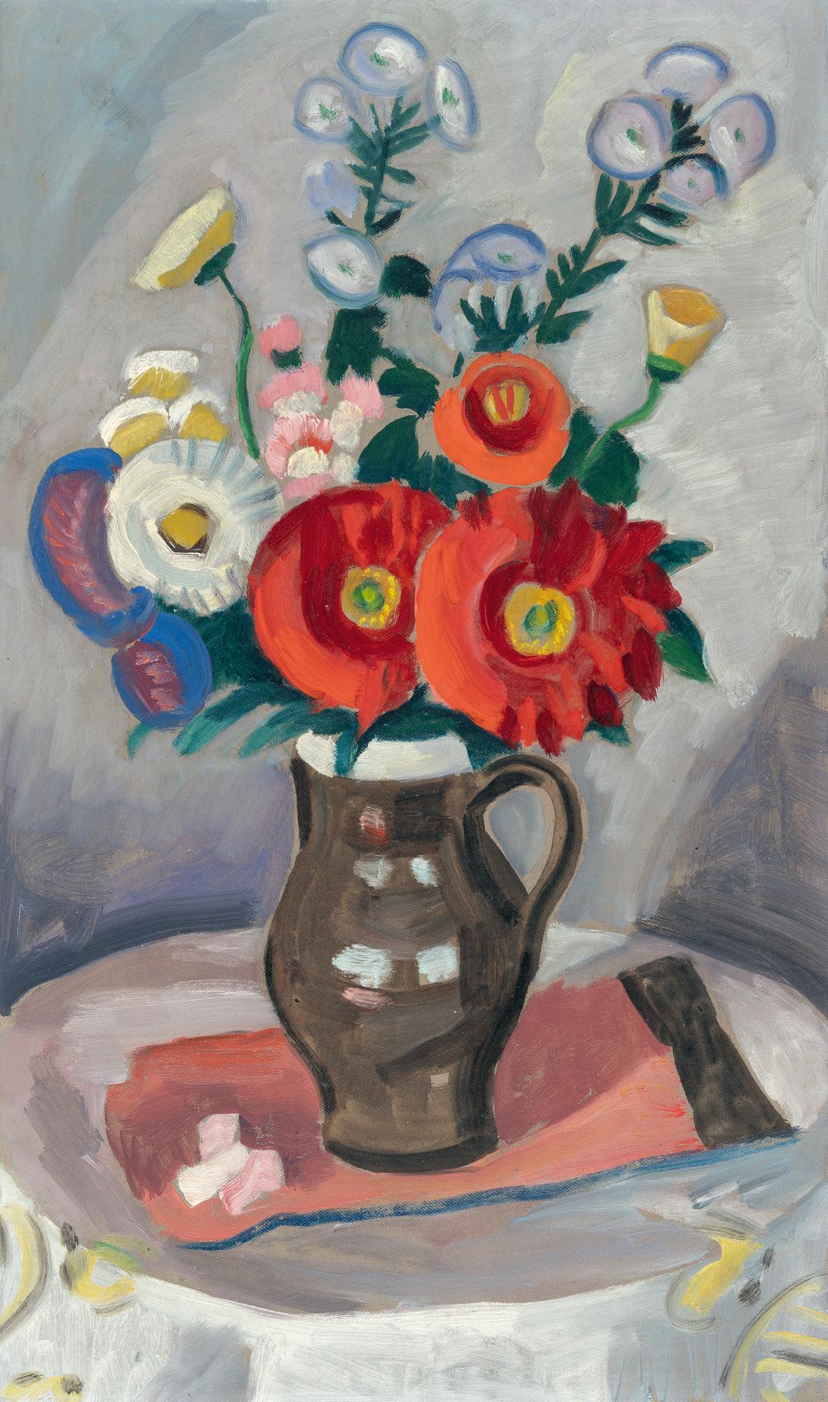 Gabriele Münter - Blumenstrauß mit Dahlien