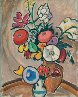 Gabriele Münter - „Buntes Blumenbild“.