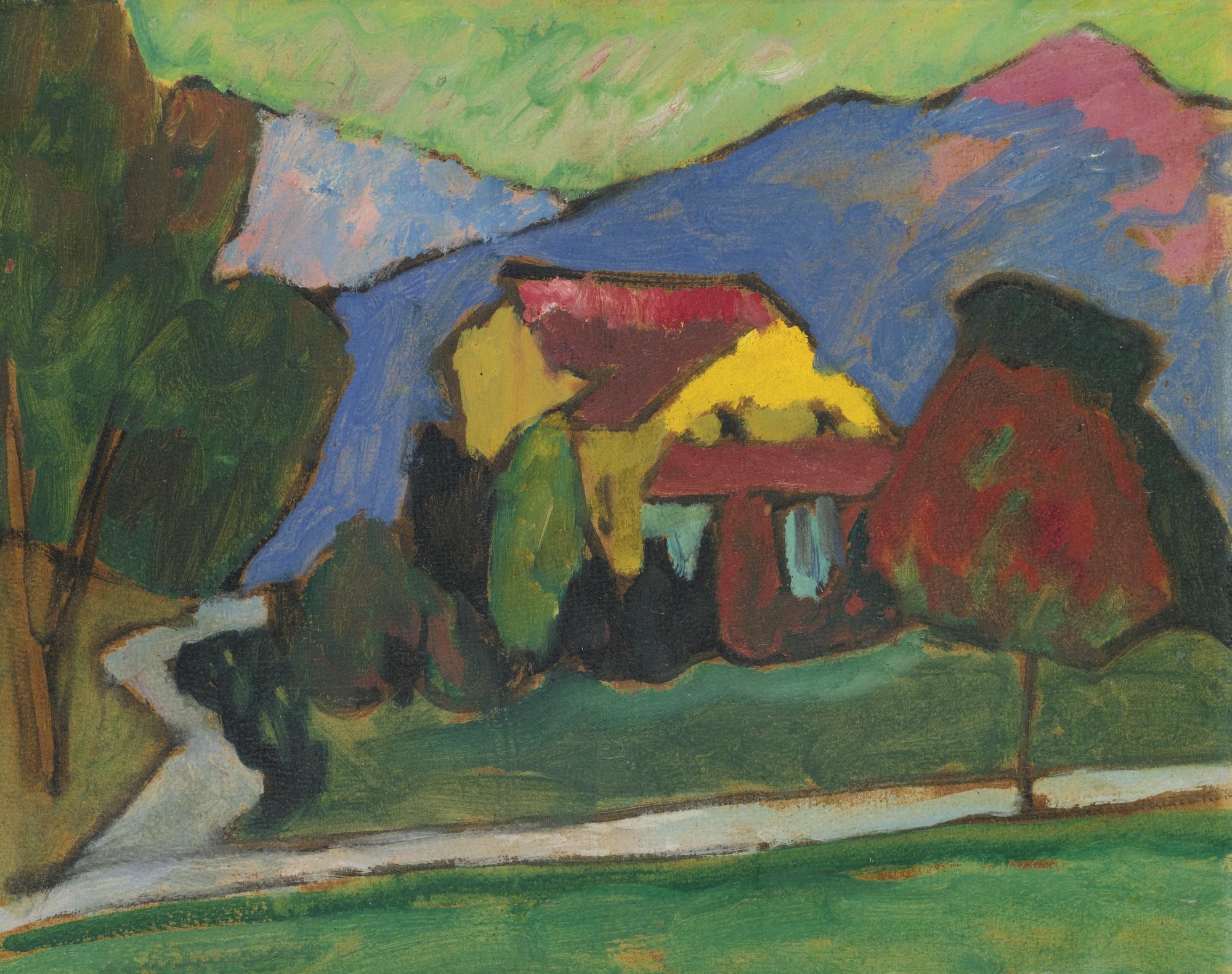 Gabriele Münter - Das Gelbe Haus (The Yellow House)