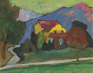 Gabriele Münter - Das Gelbe Haus (The Yellow House)