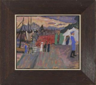 Gabriele Münter - Från Djurgårdsbron, Stockholm (Bei der Tiergartenbrücke)