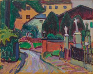 Gabriele Münter - Friedhoftor (Murnau)