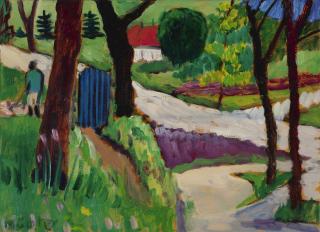Gabriele Münter - Gartentoerl (Garden Gate)