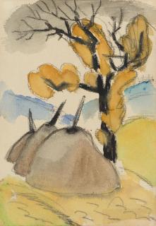 Gabriele Münter - Heuhocken