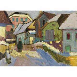 Gabriele Münter - Hof Im Schnee I (Farmyard In Snow I)