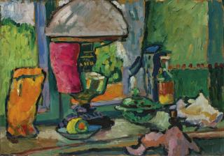 Gabriele Münter - Lampe im Fenster