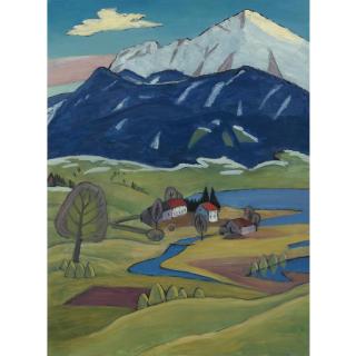 Gabriele Münter - Landschaft Mit Einoedhof (Landscape With Farmhouse)