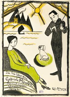 Gabriele Münter - Plakat für die Gabriele Münter Ausstellung Kopenhagen