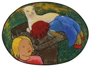 Gabriele Münter - Puppe, Katze Und Kind (Doll, Cat And Child)