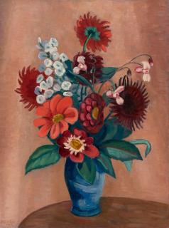 Gabriele Münter - „Rotes Blumenbild“